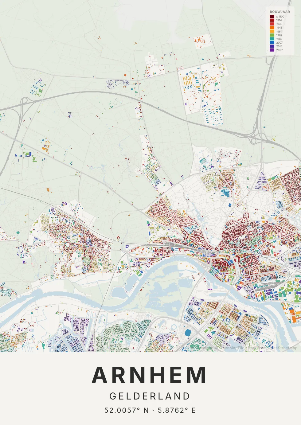 Arnhem in Tijdlaag stijl