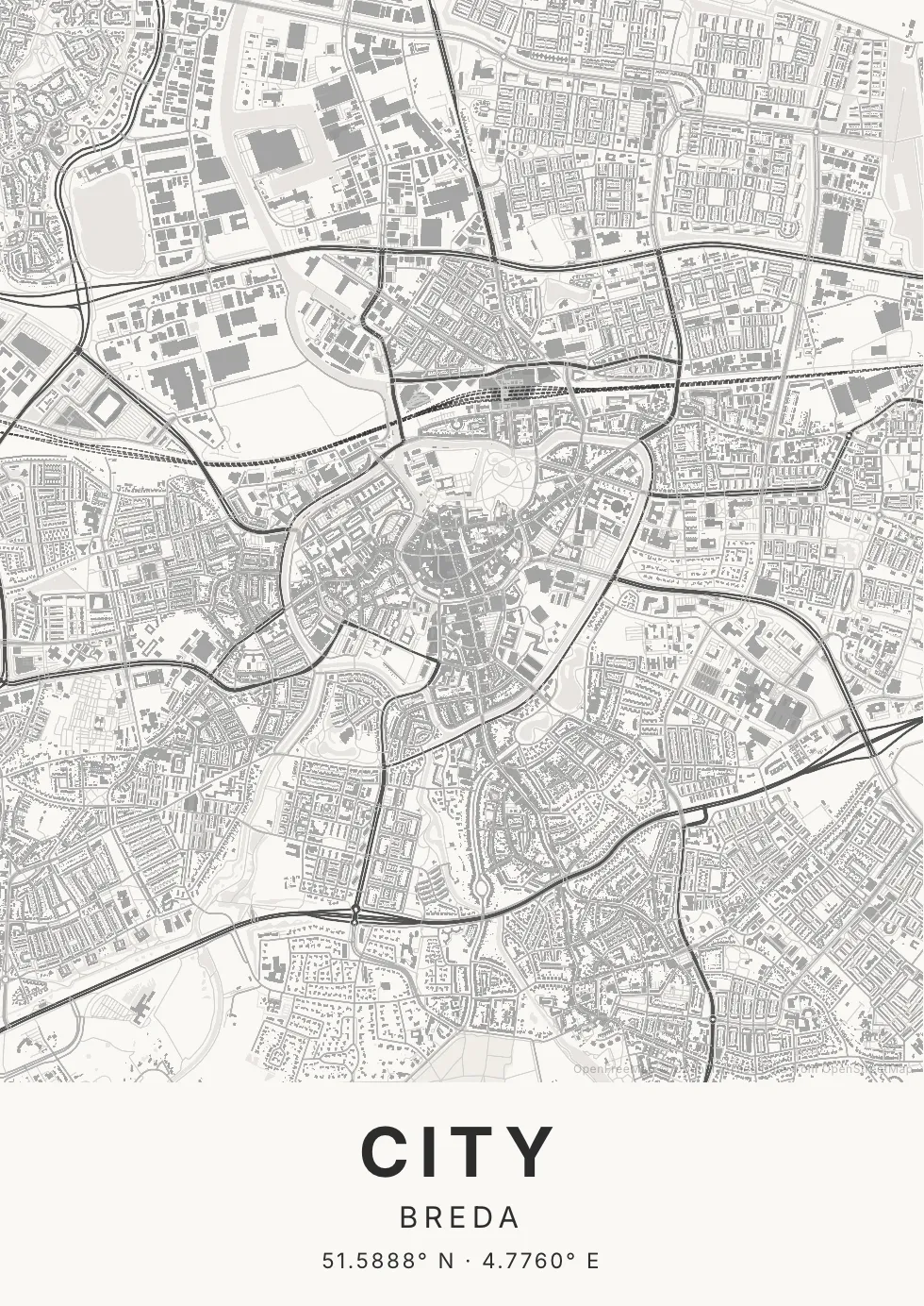 Breda in Inktwas stijl