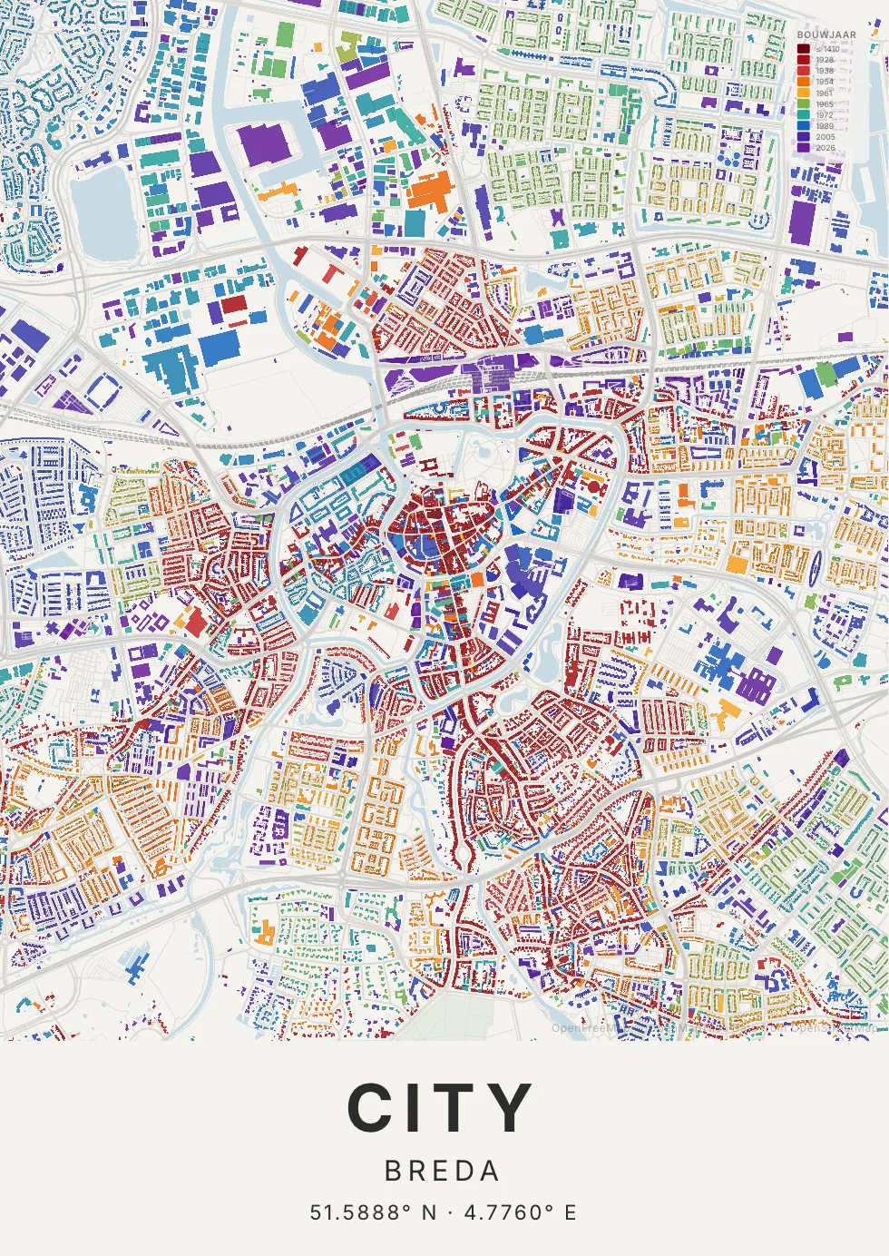 Breda in Tijdlaag stijl