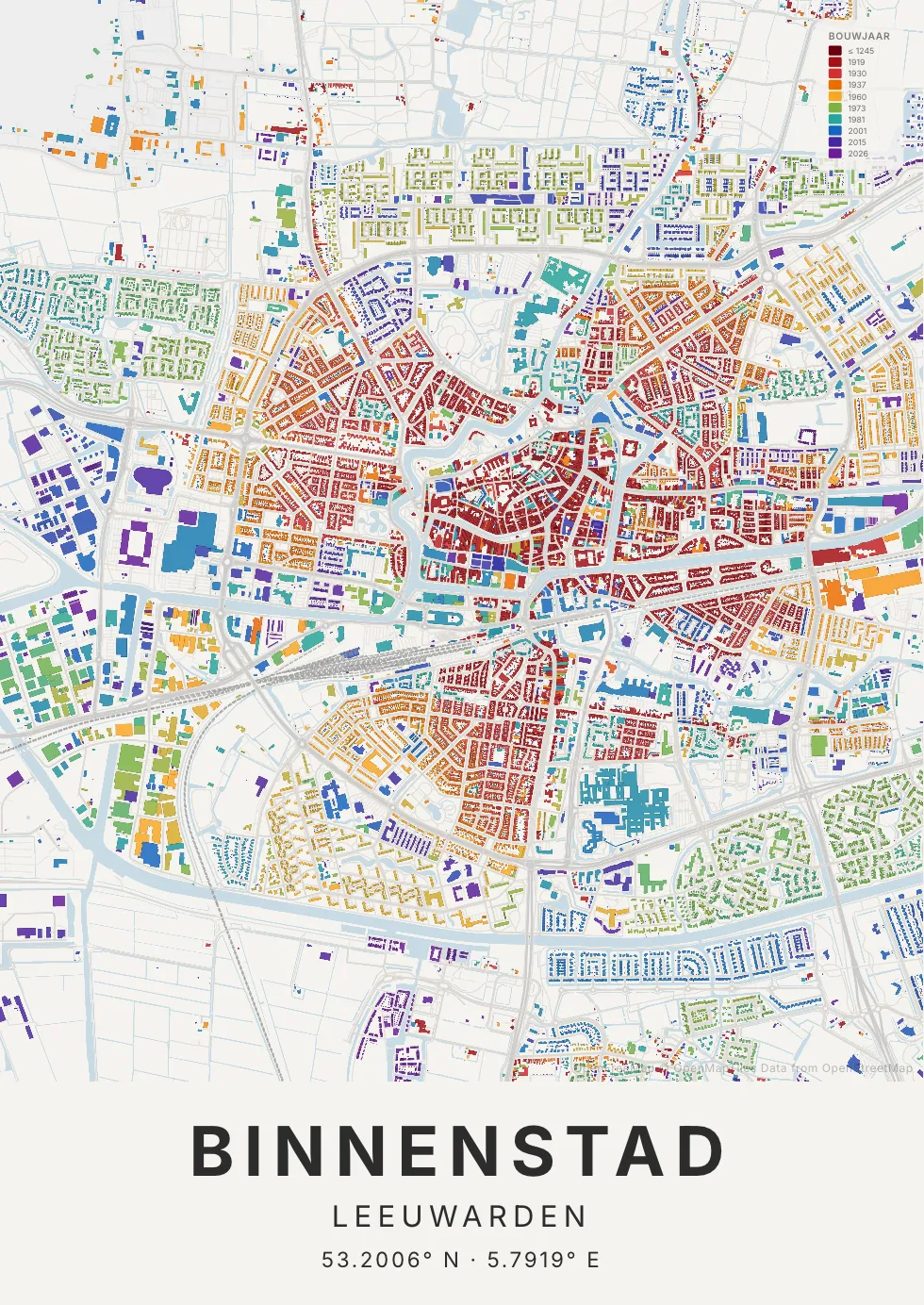 Leeuwarden in Tijdlaag stijl