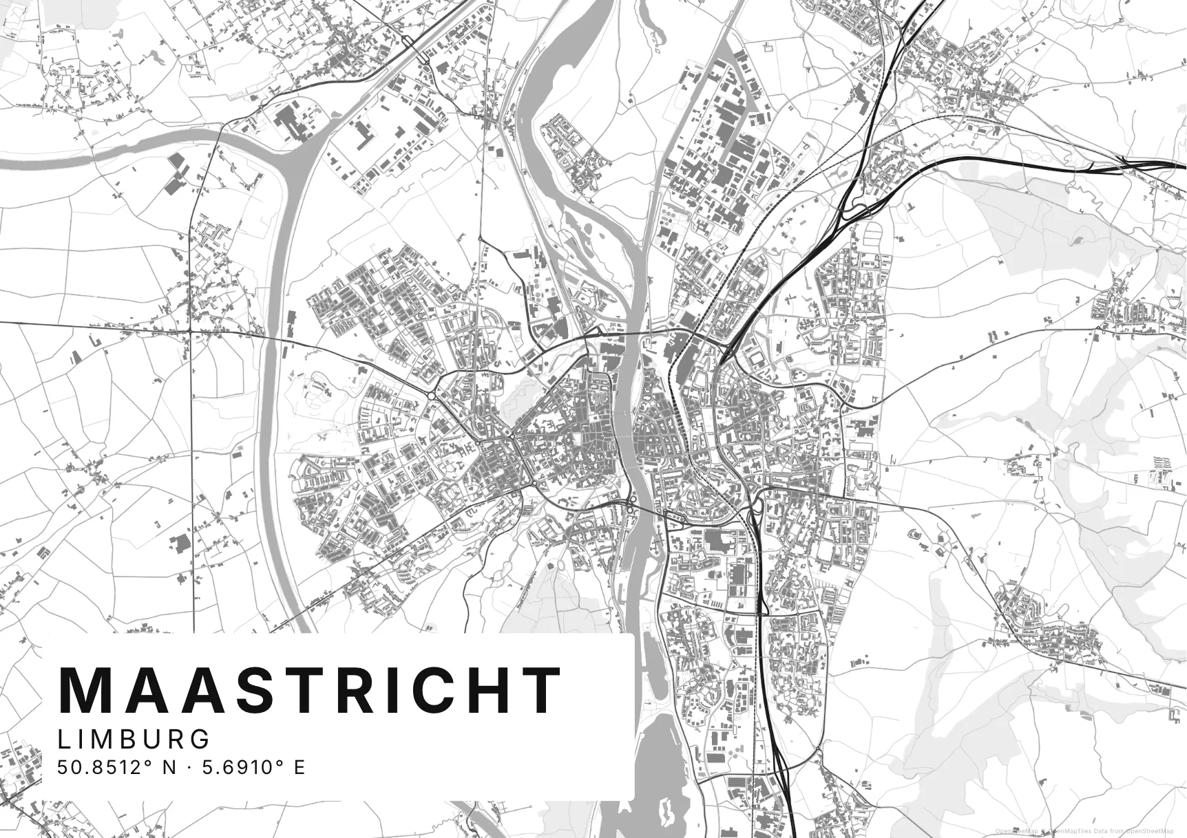 Helder liggende poster stijl