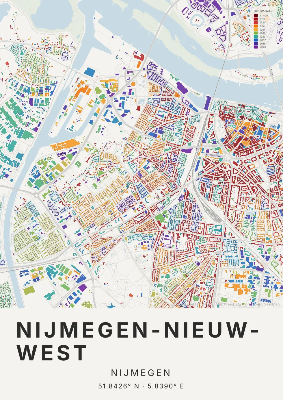 Nijmegen in Tijdlaag stijl